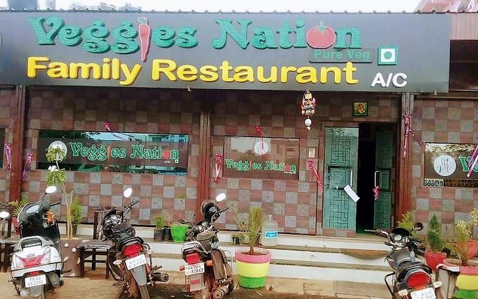 Veggies Nation- Family Restaurant Bidar visiting card